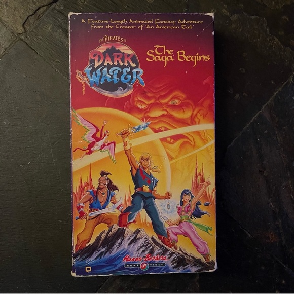 The Pirates of Darkwater - The Saga Begins (VHS, 1991) - Hanna Barbera Rare Tape - Picture 1 of 4